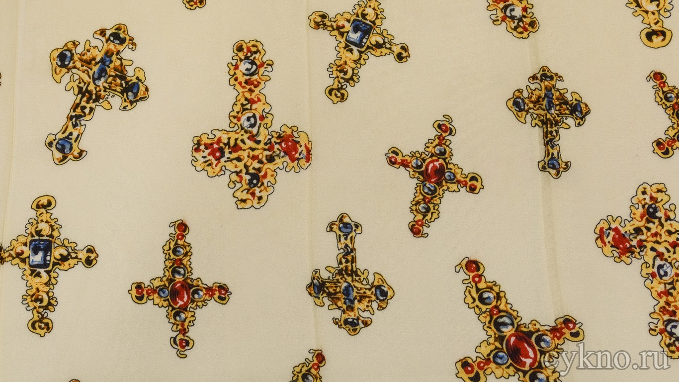 Креп шифон "Кресты"