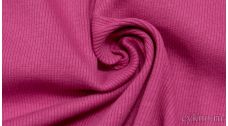 Ткань Трикотаж хлопковый однотонный малинового цвета