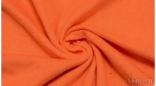 Ткань Трикотаж хлопковый оранжевого цвета "Лаванья"