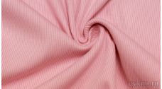 Ткань Трикотаж хлопковый розового цвета "Гросето"