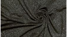 Трикотаж креповый темно-серого цвета в крапинку