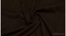 Ткань Трикотаж темно-коричневого цвета с добавлением шерсти