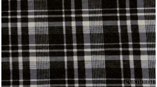 Ткань Трикотаж плотный в черно-белую клетку