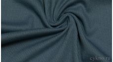 Ткань Трикотаж вискозный аристократичного синего цвета