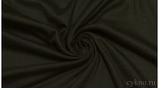 Ткань Трикотаж вискозный черный с зеленым оттенком