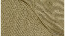 Ткань Трикотаж вязаный в бежевом цвете "Каннето"