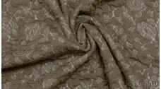 Ткань Жаккардовый Трикотаж бежево-серый