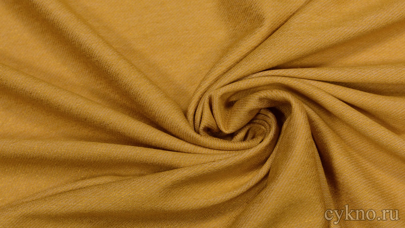 Ткань Трикотаж Горчичная
