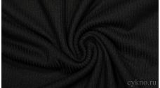 Ткань Трикотаж Черная "Мартано"