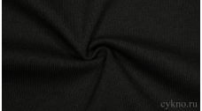 Ткань Трикотаж насыщенного черного цвета "Асти"