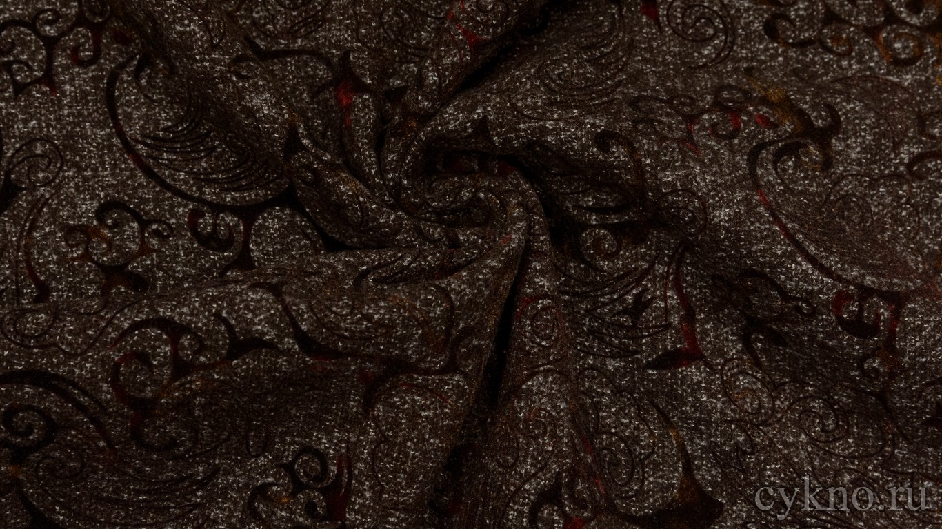 Ткань Твид хлопковый бурый "Озимо"