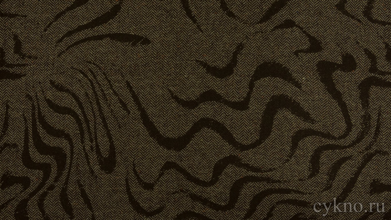 Ткань Твид шерстяной коричневый "Камольи"