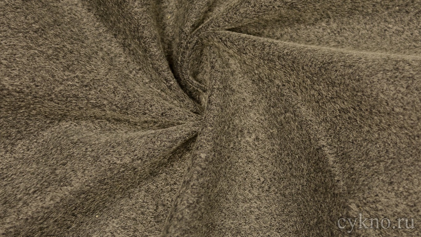 Ткань Замша Серая на Коричневом