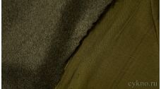Ткань Замша Серая на Зеленом
