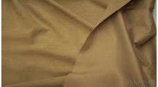 Плательная ткань с эффектом замшы темно-бежевая