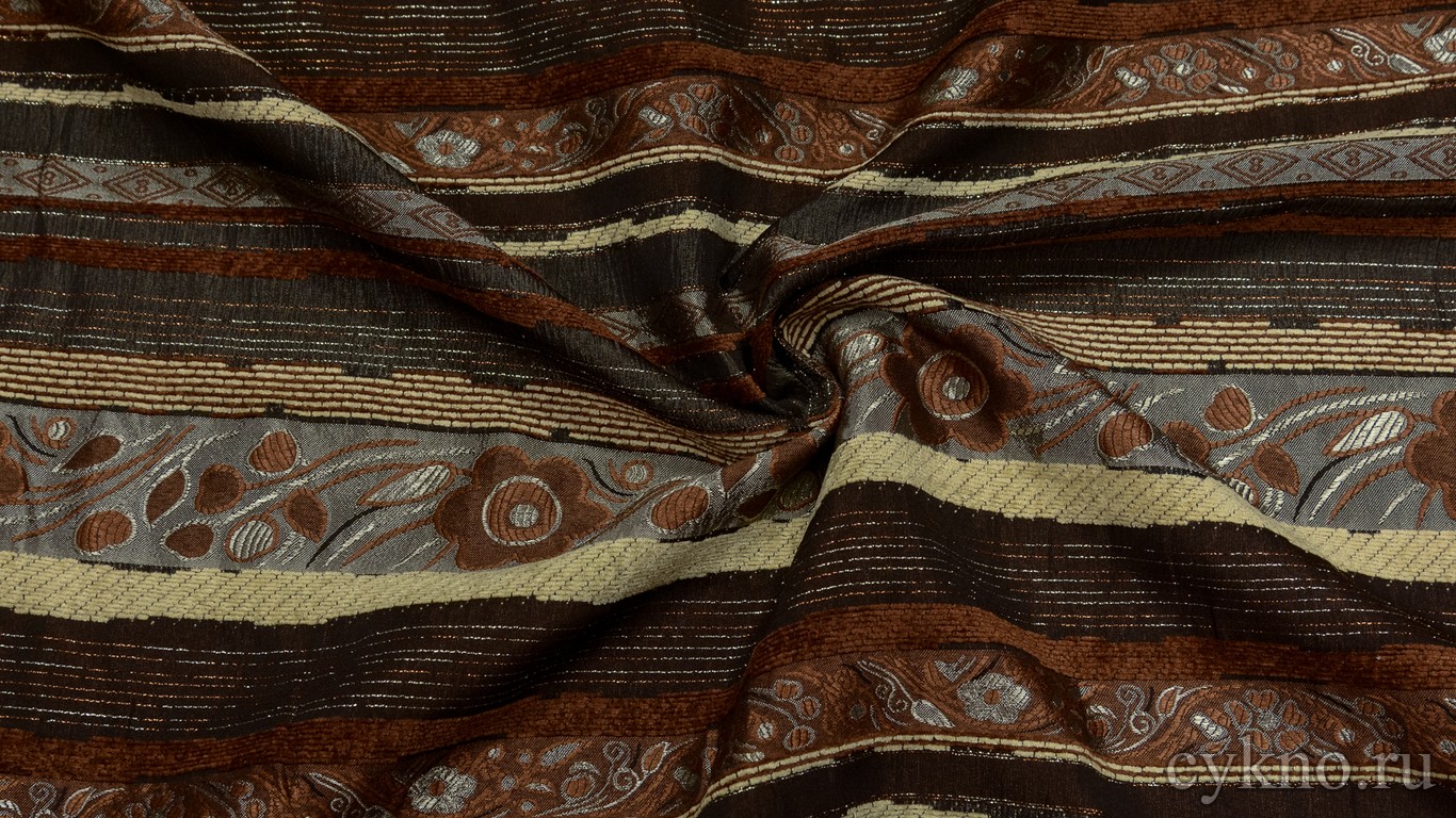 Ткань Жаккард Хлопковый с комбинированным рисунком