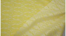 Жаккард хлопковый ярко-желтый
