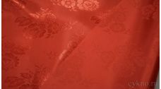 Жаккард полиэстер красный