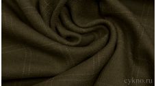 Шерсть Костюмная зеленого цвета "Болтон"