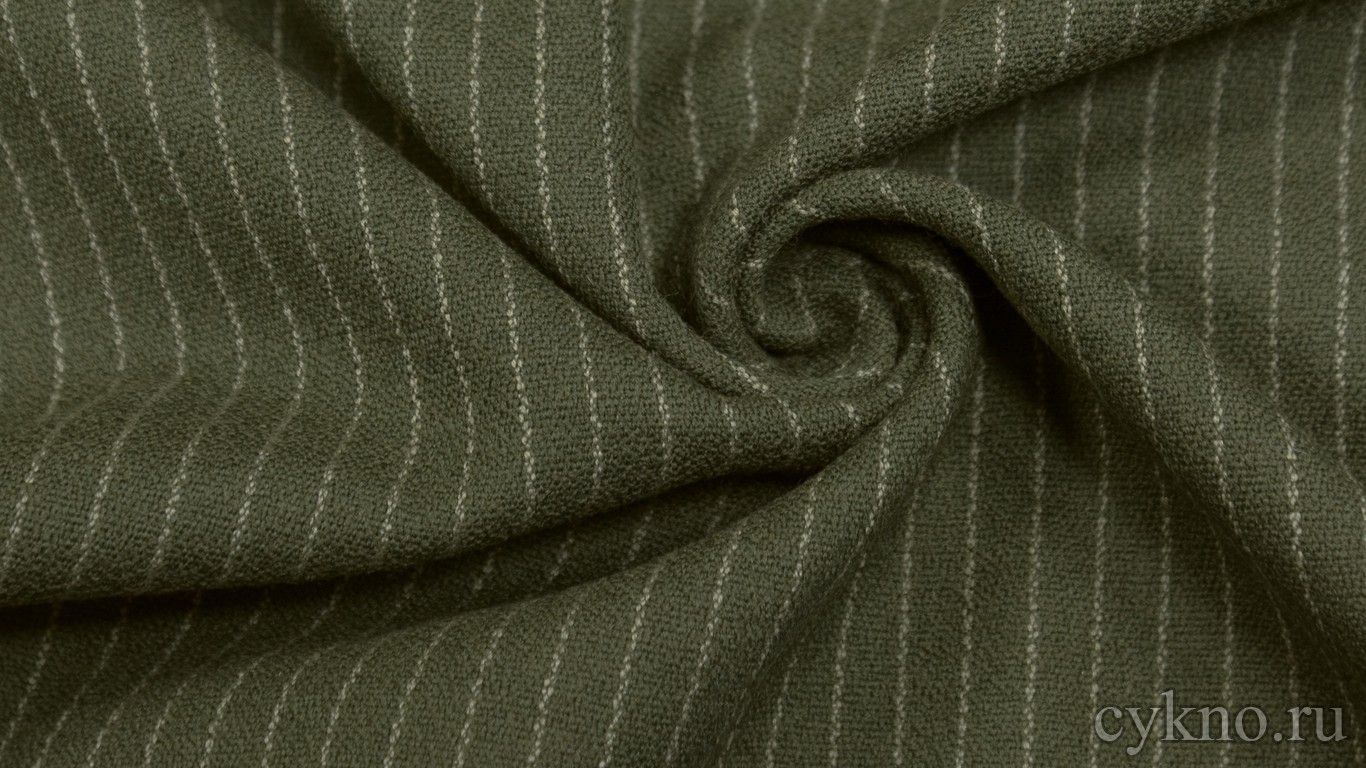 Шерсть Костюмная болотного цвета 