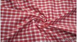 Хлопок рубашечный клетка красная 