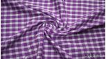 Хлопок рубашечный клетка сиреневая